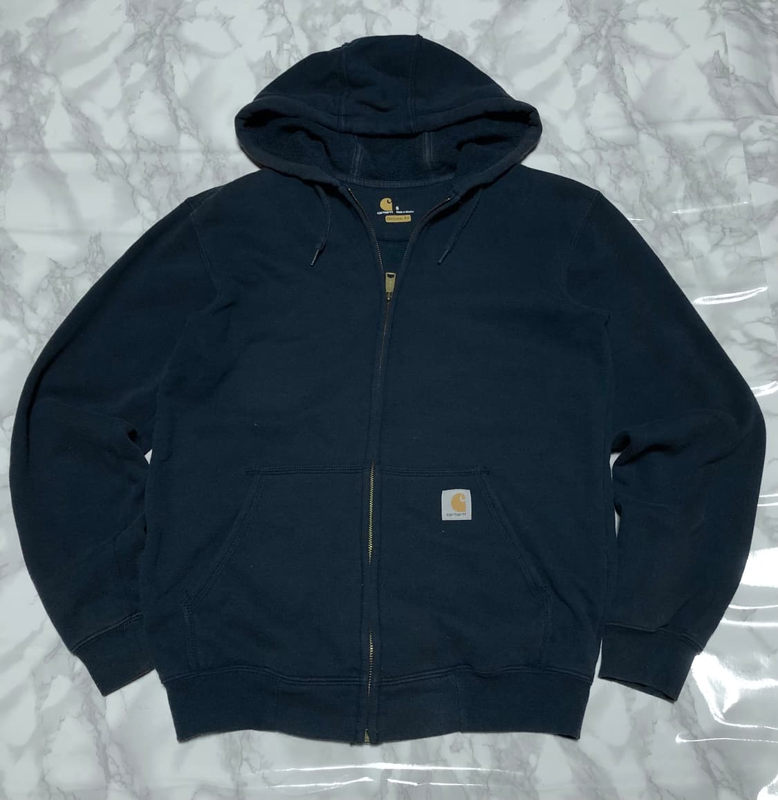 칼하트 후드집업 자켓 깔끔 네이비 상품이미지1