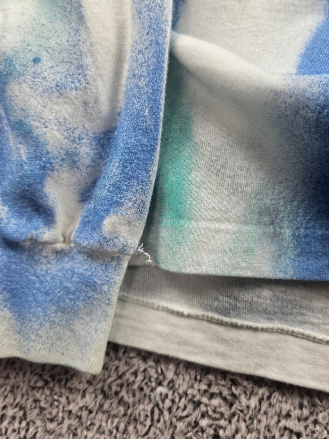 90's USA HANES 커스텀 싱글스티치 롱슬리브( L )/11424 상품이미지9