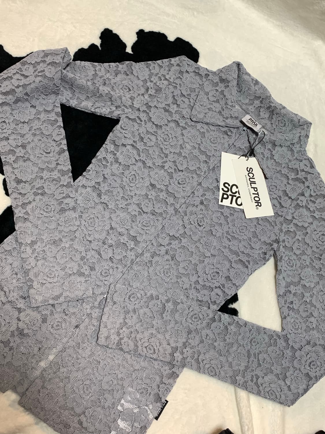 스컬프터 로즈 레이스 집업 상품이미지2