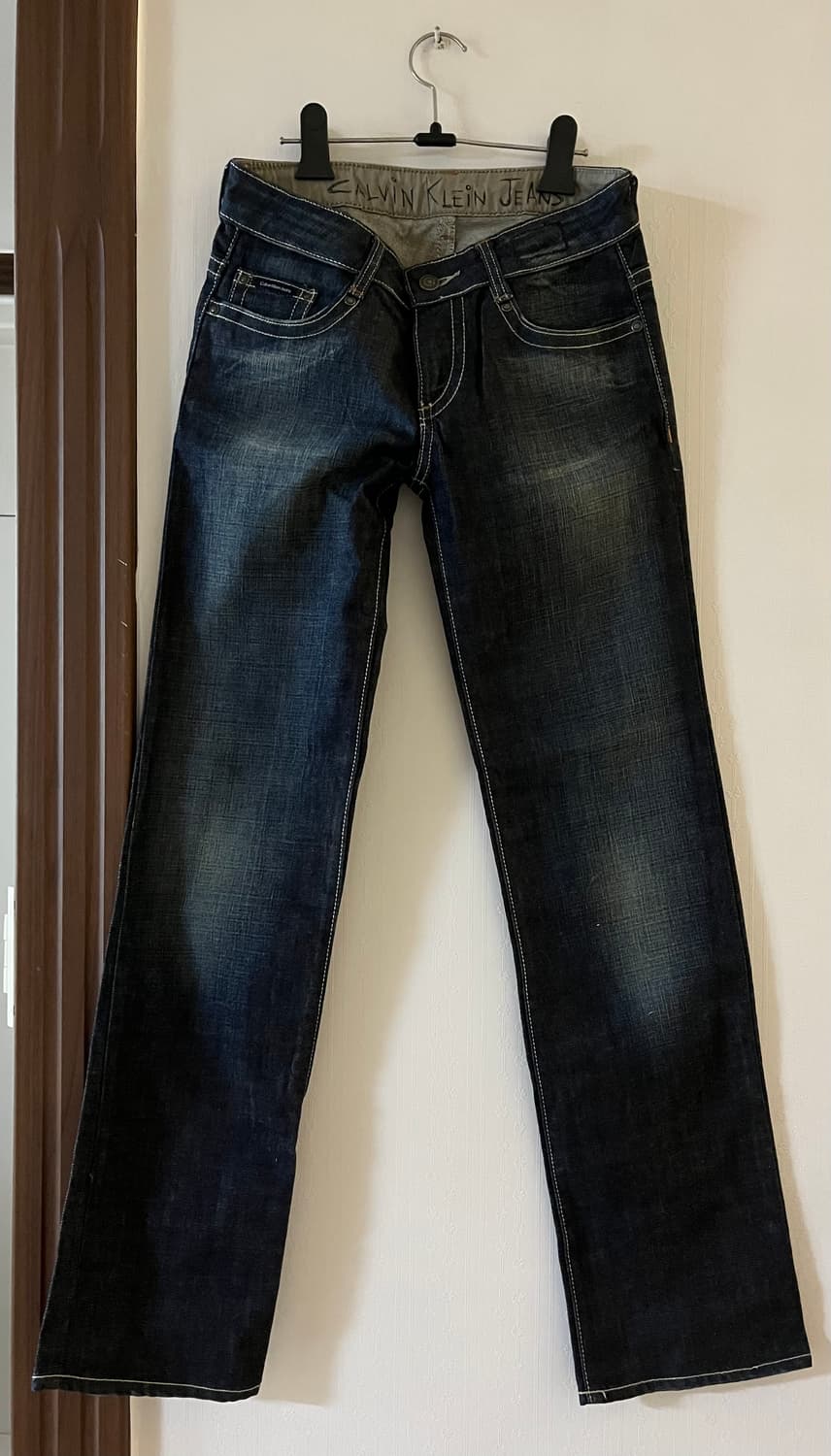 캘빈클라인 로우라이즈 워싱 데님 팬츠 상품이미지3