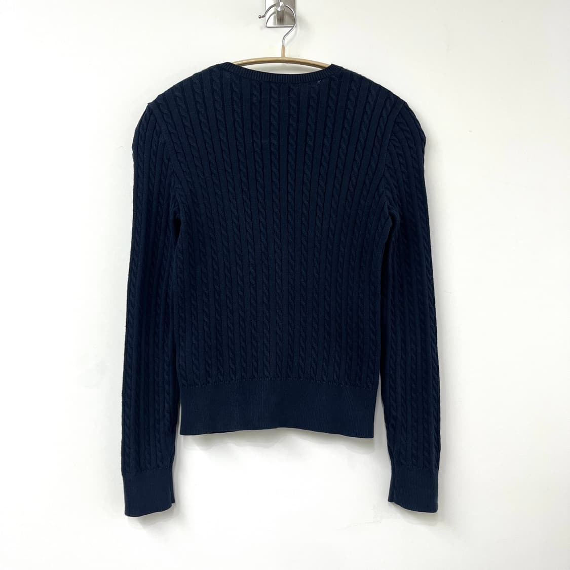 폴로 랄프로렌 네이비 케이블 꽈배기 니트 가디건 상품이미지3