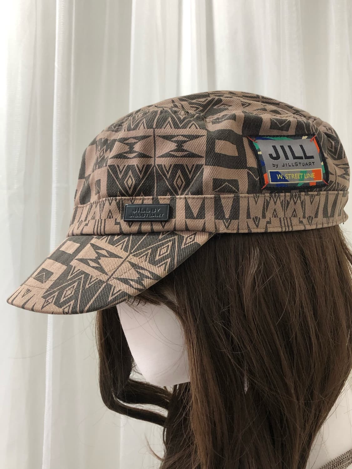 JILLSTUART patterned logo patch ball cap 상품이미지3