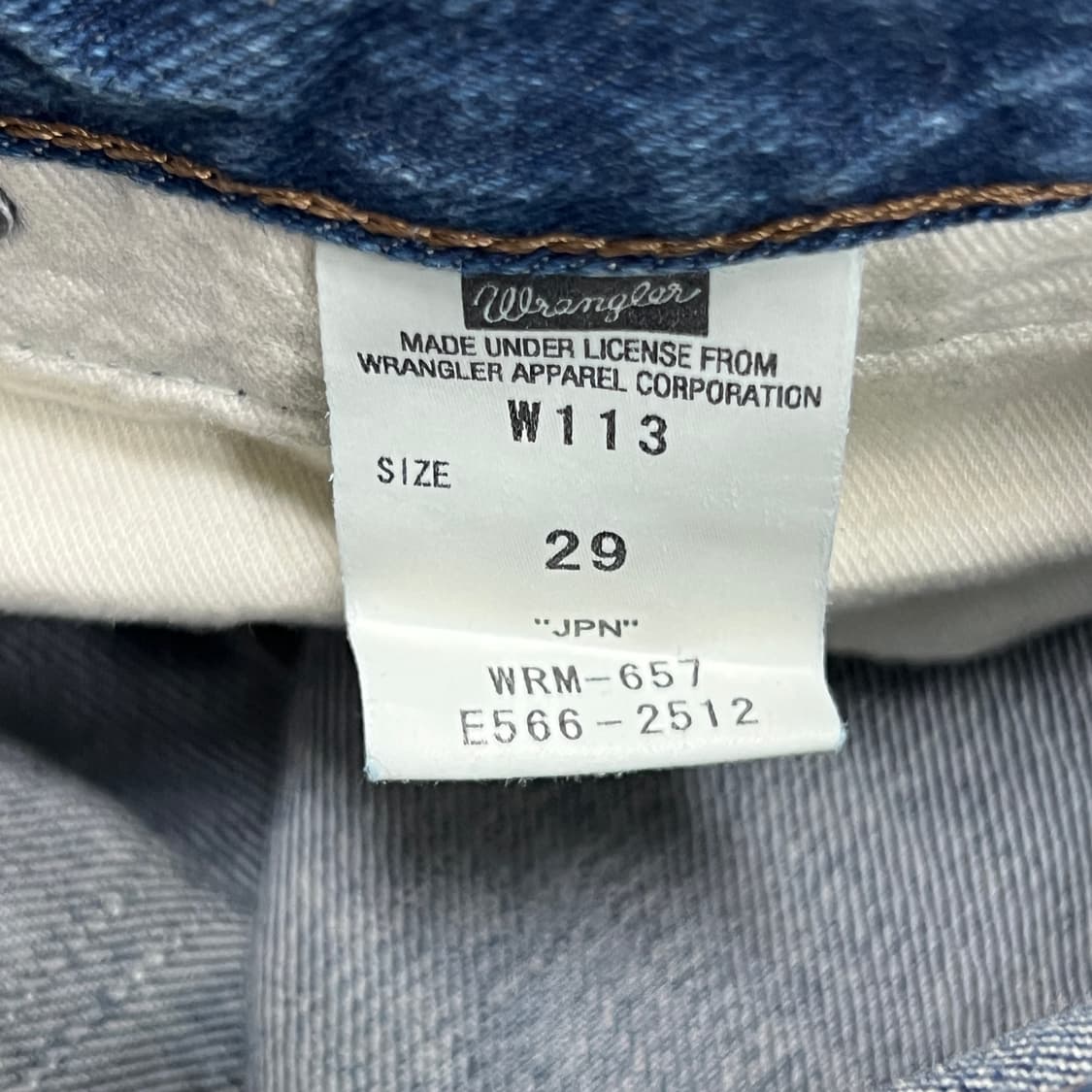 랭글러 재팬 빈티지 레귤러 스트레이트 데님팬츠 29 상품이미지7