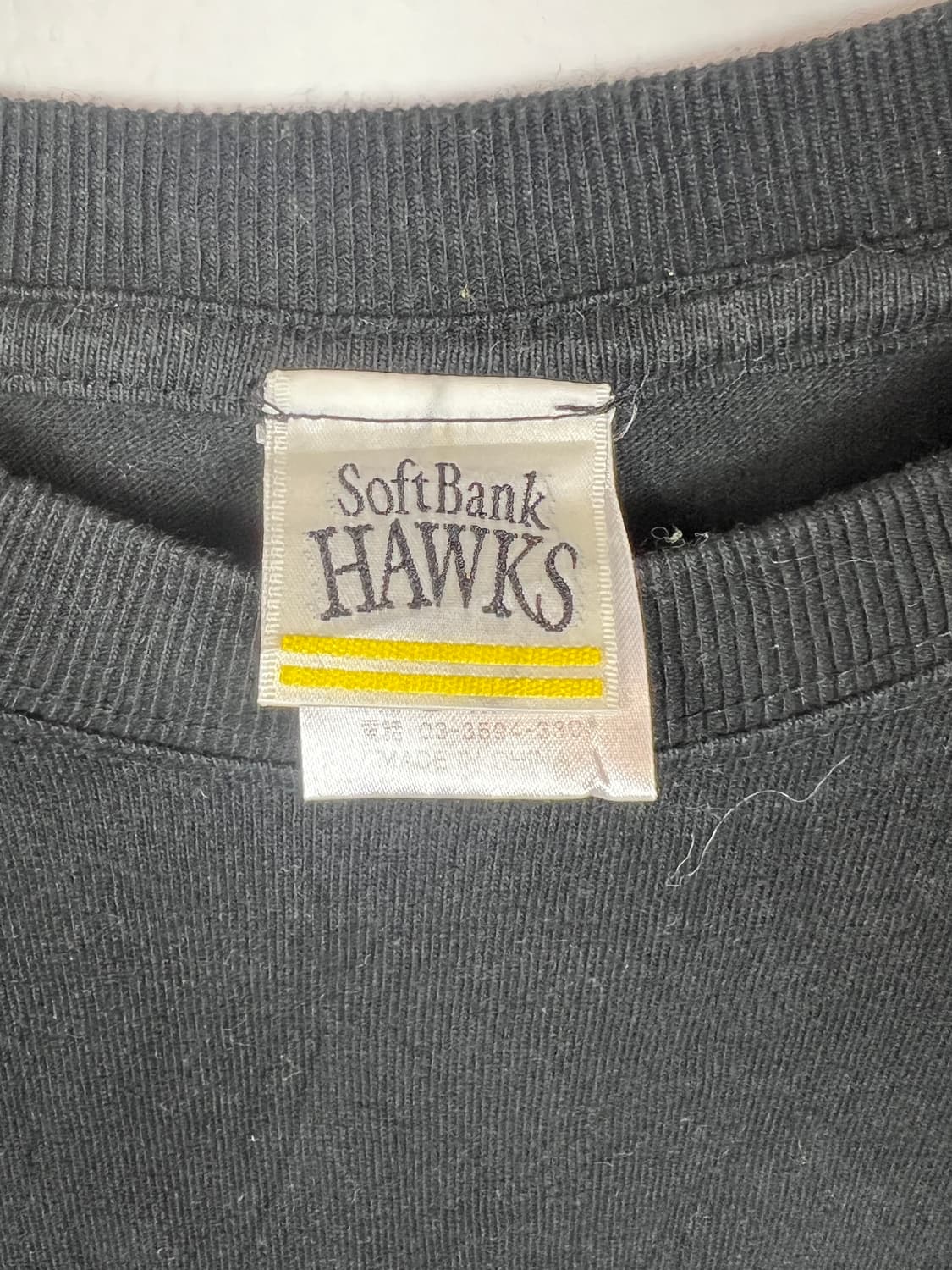 SoftBank Hawks 검정 프린팅 반팔 티셔츠 L 상품이미지3