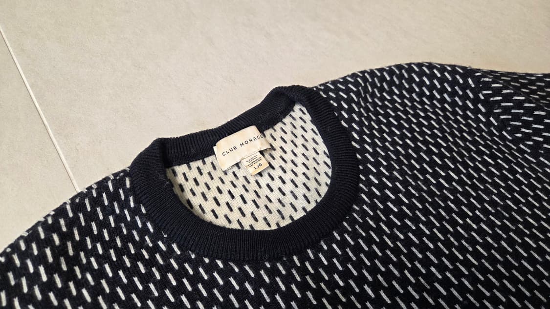 클럽 모나코 바코트 패턴 니트 상품이미지4