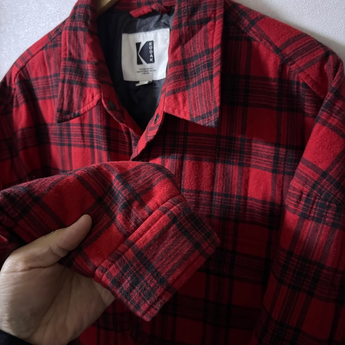 코닥 메일러 패딩셔츠 XL 오버핏 (105 정도) 상품이미지4