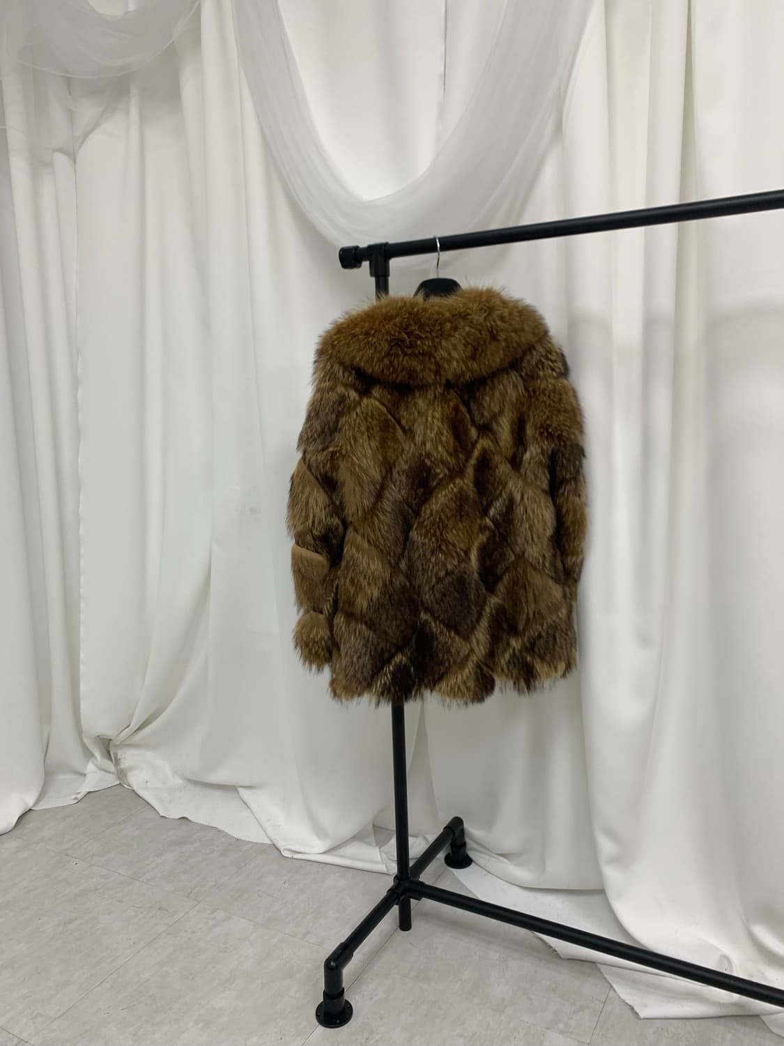 브라운 리얼토끼퍼자켓 상품이미지2