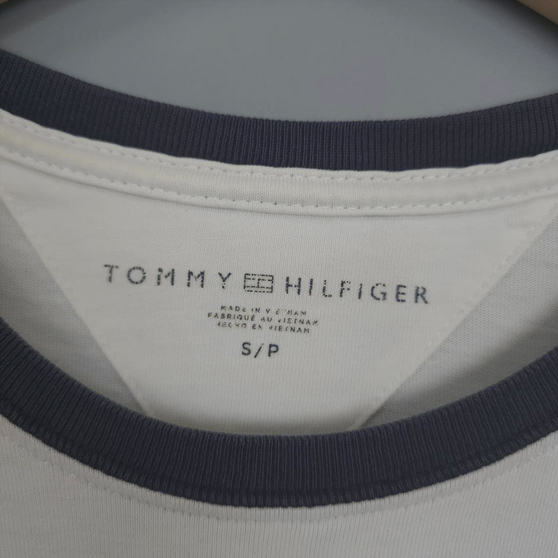 타미힐피거 Tommy Hilfiger 로고 프린팅 반팔티 화이트 S 상품이미지5