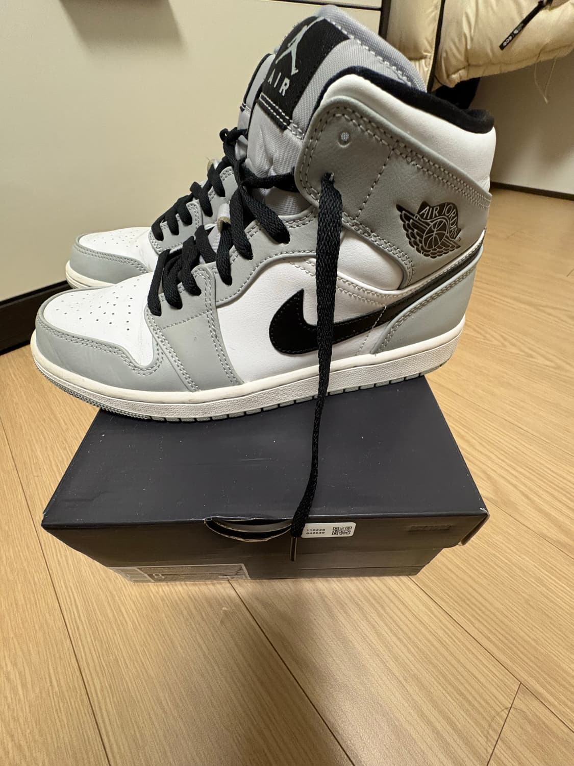 나이키 조던1 미드 라이트 스모크 그레이 260 상품이미지1