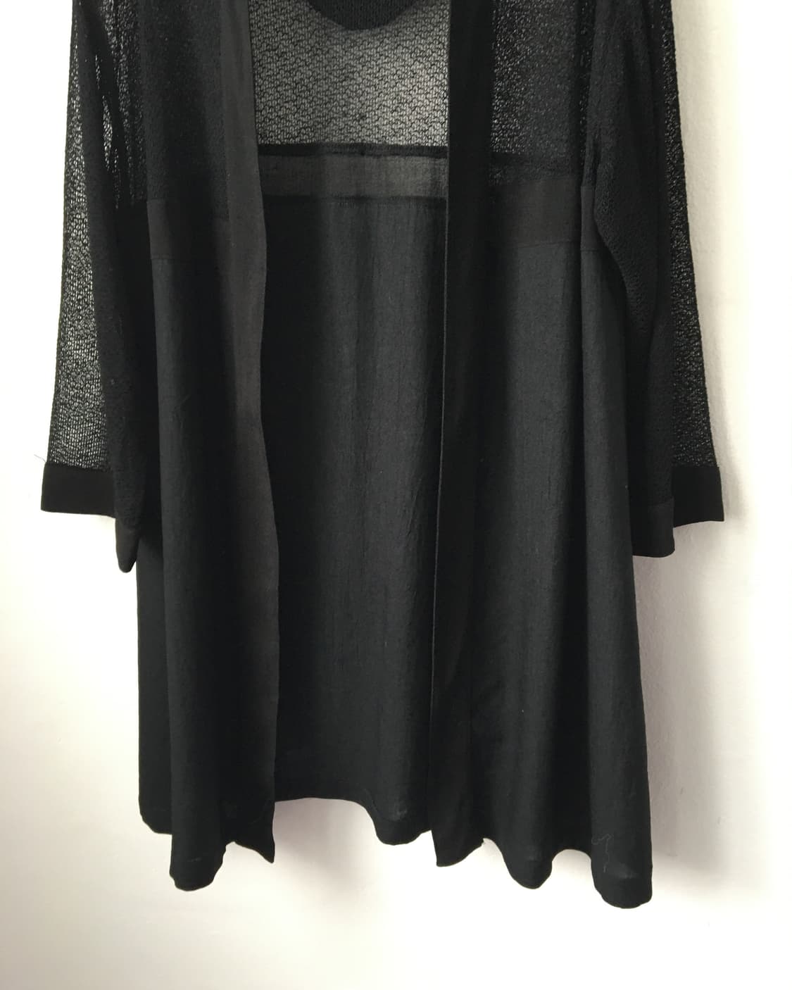 Hood open long cardigan 상품이미지4