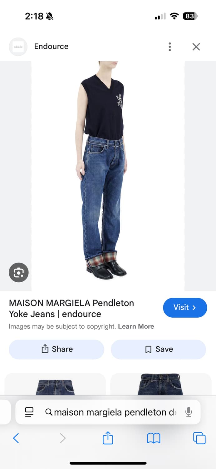 메종마르지엘라 펜들턴 데님 상품이미지3