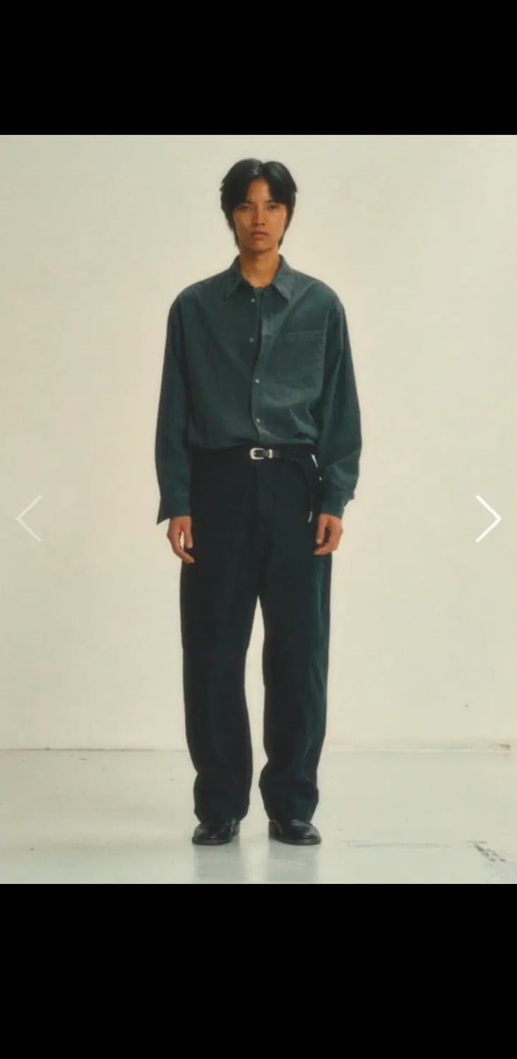 아트이프액츠 피그먼트다이드 스트라이프 셔츠 빈티지 카본 L 상품이미지2