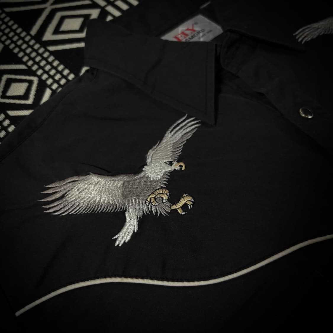 00s Ely Diamond Eagle Western Shirt  상품이미지2