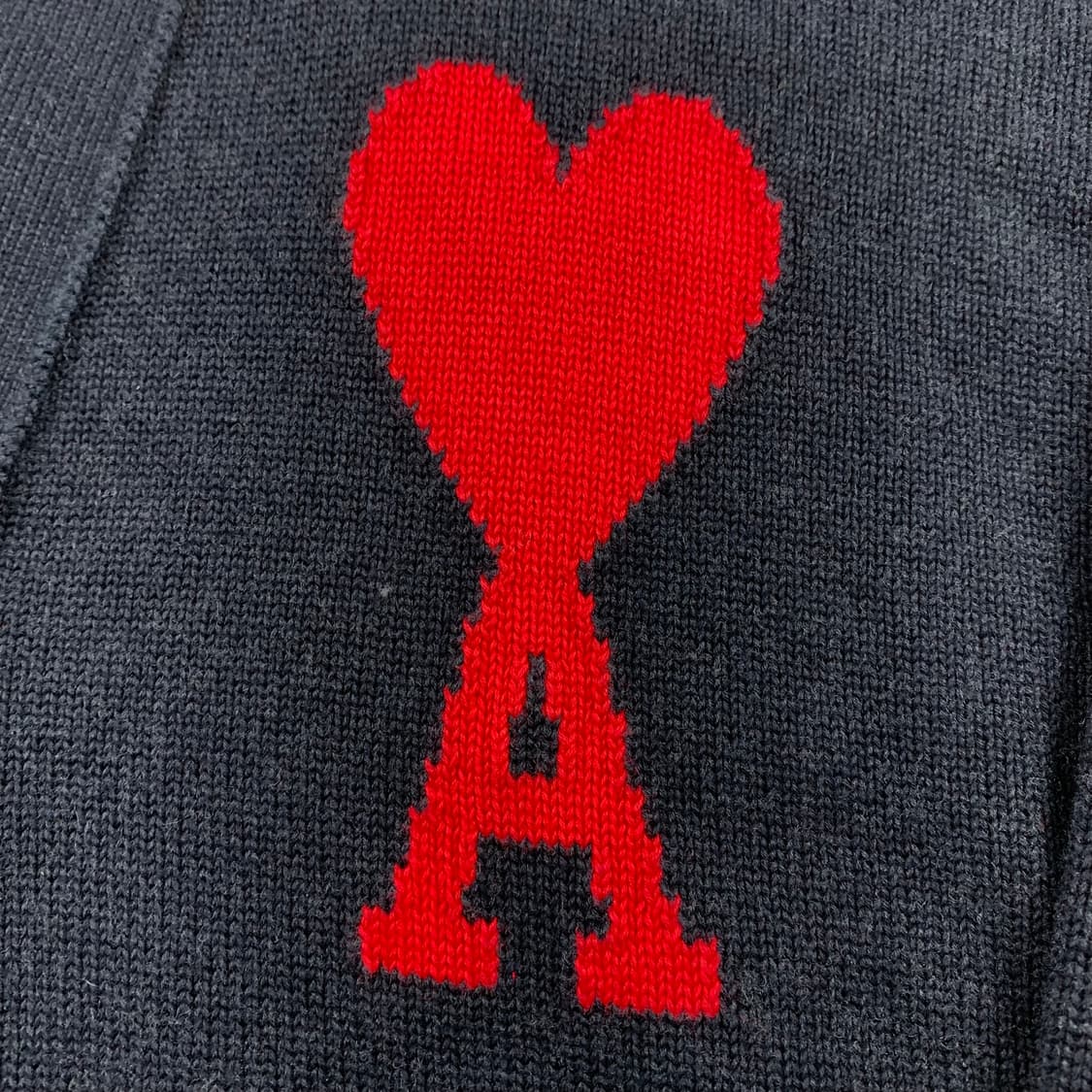 아미 22SS 안타르시아 빅하트 블랙 가디건  상품이미지3