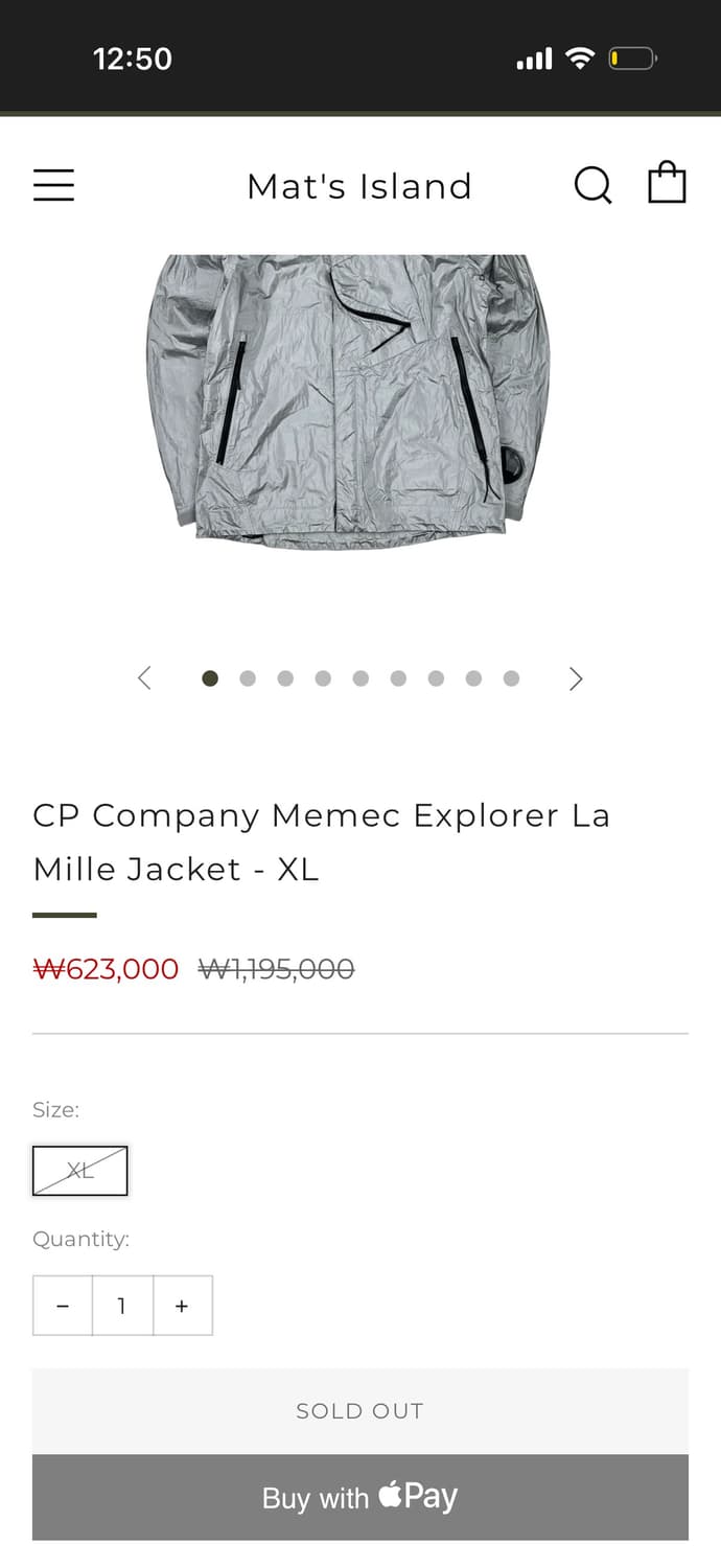 2019SS C.P 컴퍼니 고글 자켓 50사이즈 상품이미지10