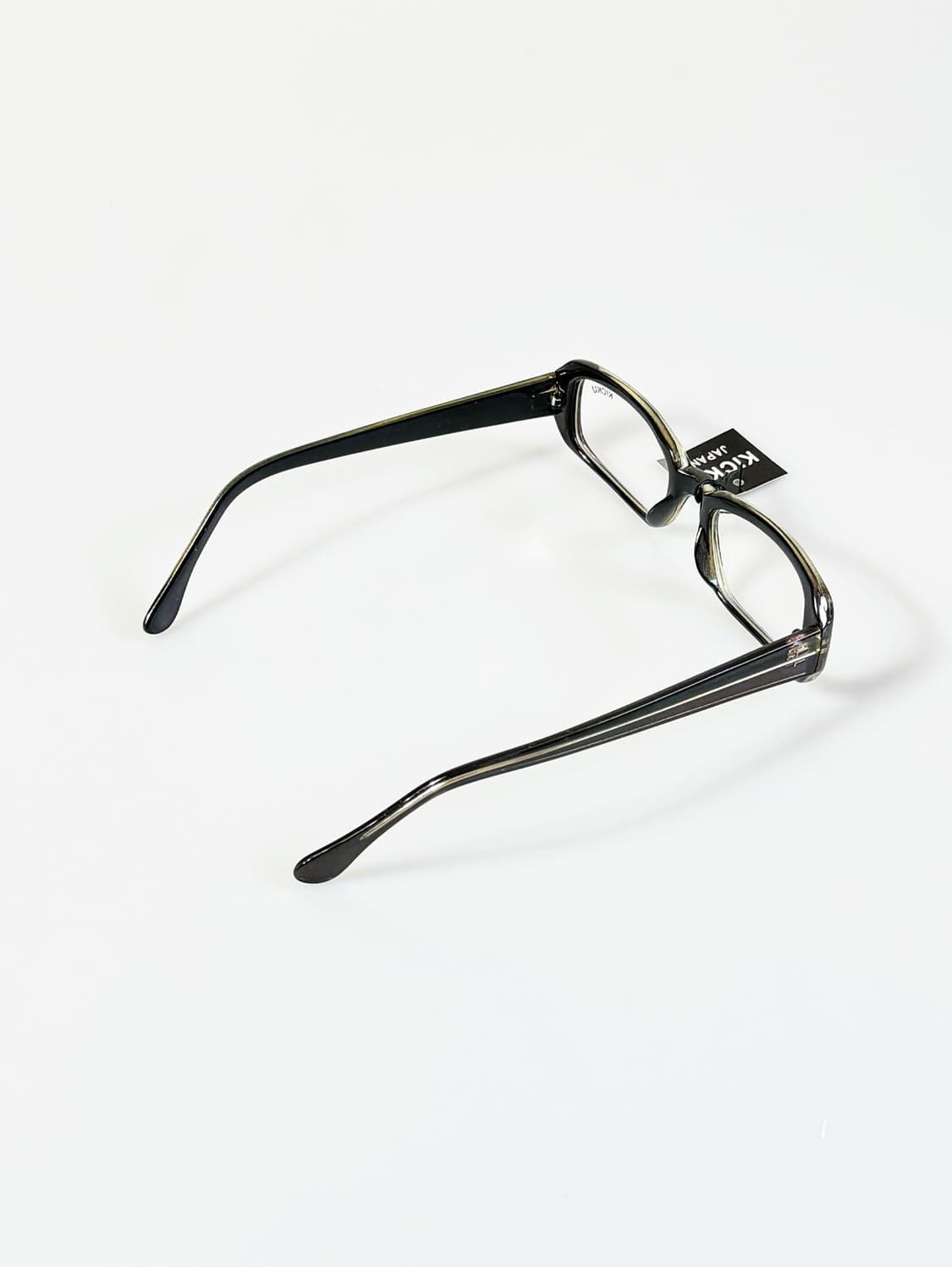 90s KICKU JAPAN 뿔테 셀룰로이드 스퀘어 빈티지 안경 상품이미지4