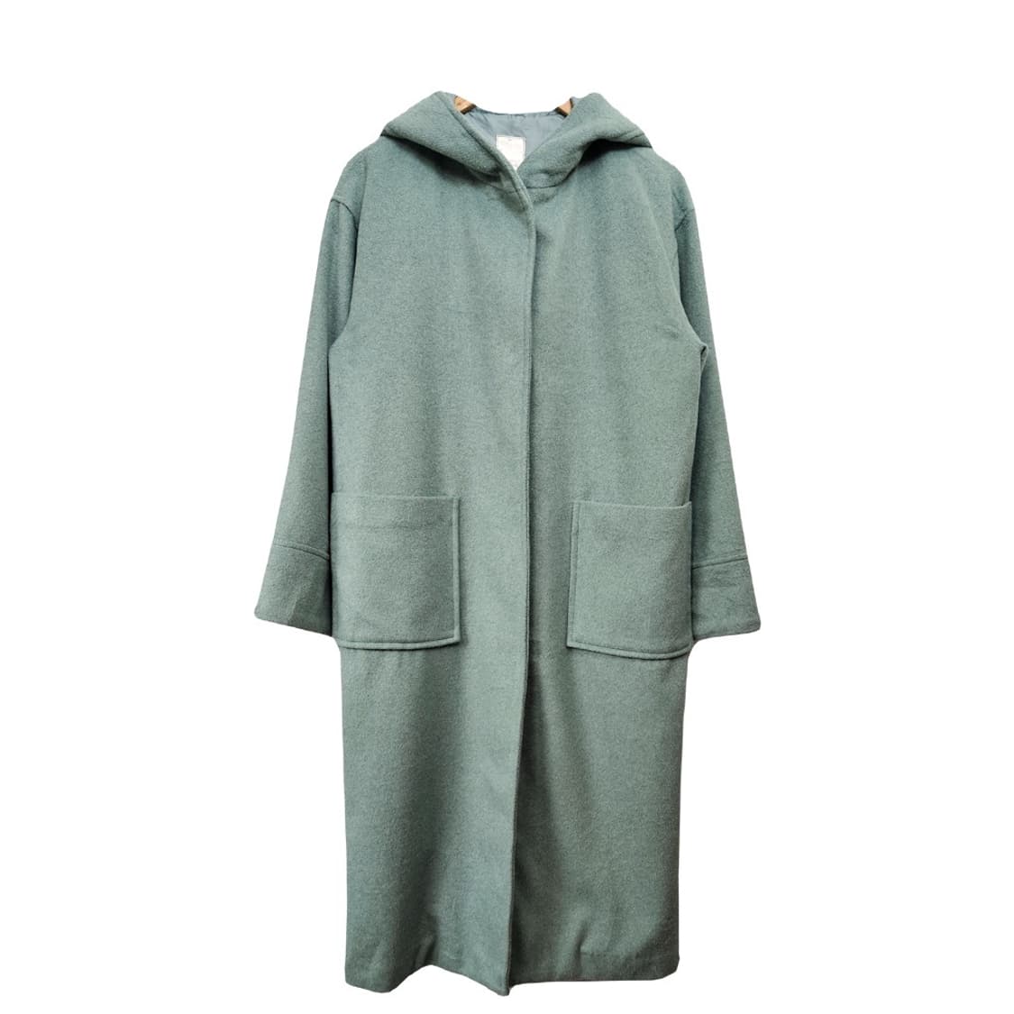 TE CHICHI 여성 민트 후드 롱코트 상품이미지1
