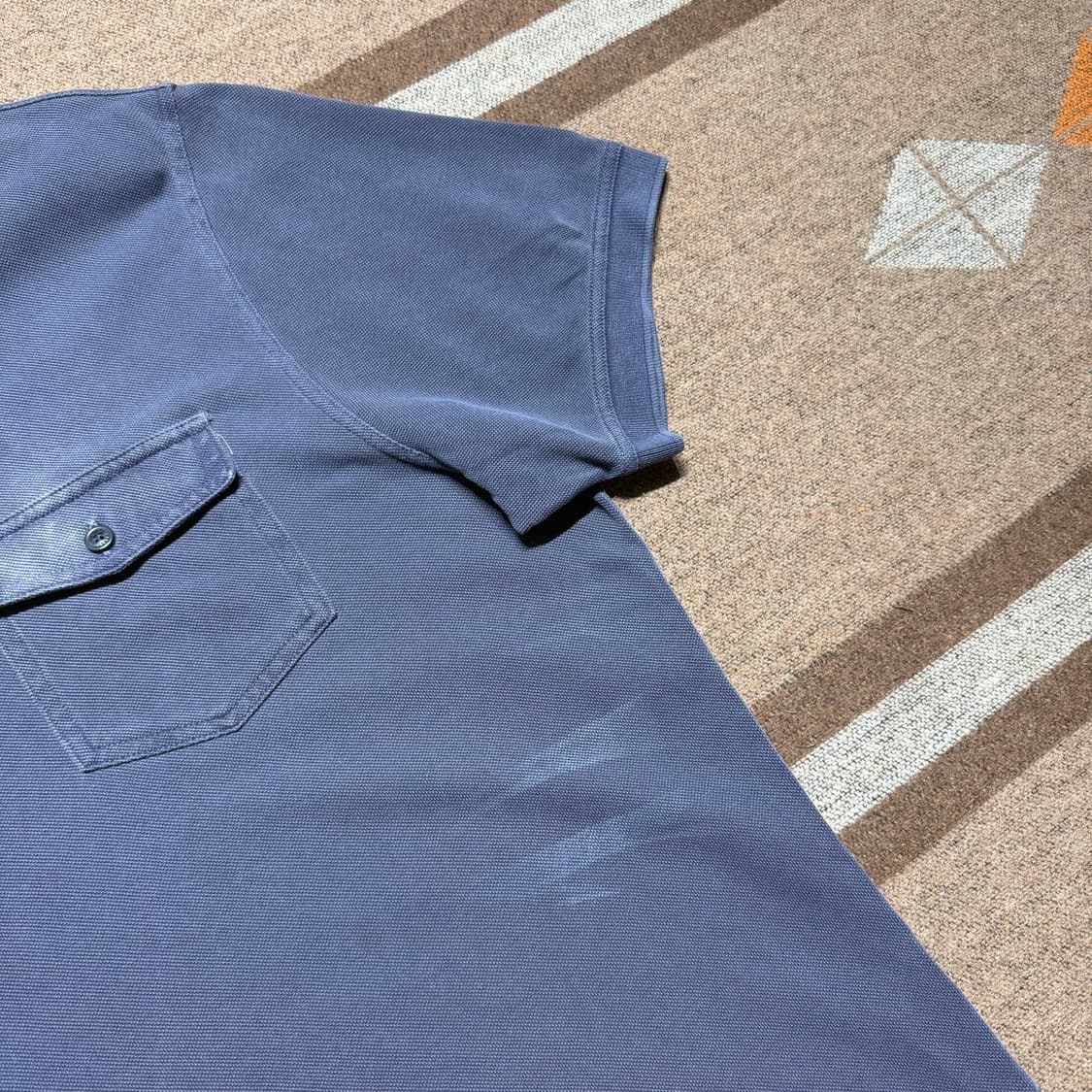 Barbour 바버 가먼트다이드 반팔 카라티 L 상품이미지4