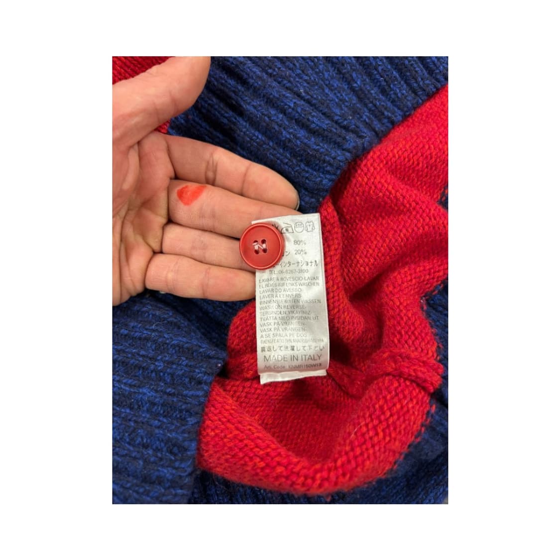 M) 프랭클린마샬 이탈리아산 배색 울 가디건 TK-034 상품이미지5