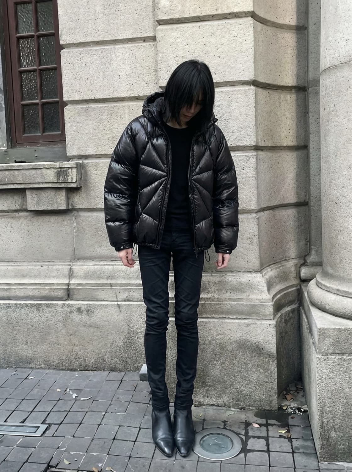 FETCH 25FW 방수 스파이더웹 구스다운  블랙 상품이미지1