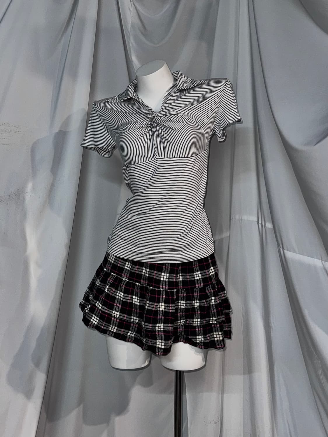 하치 러블리 무채색 니혼진 너드 코디세트  상품이미지3
