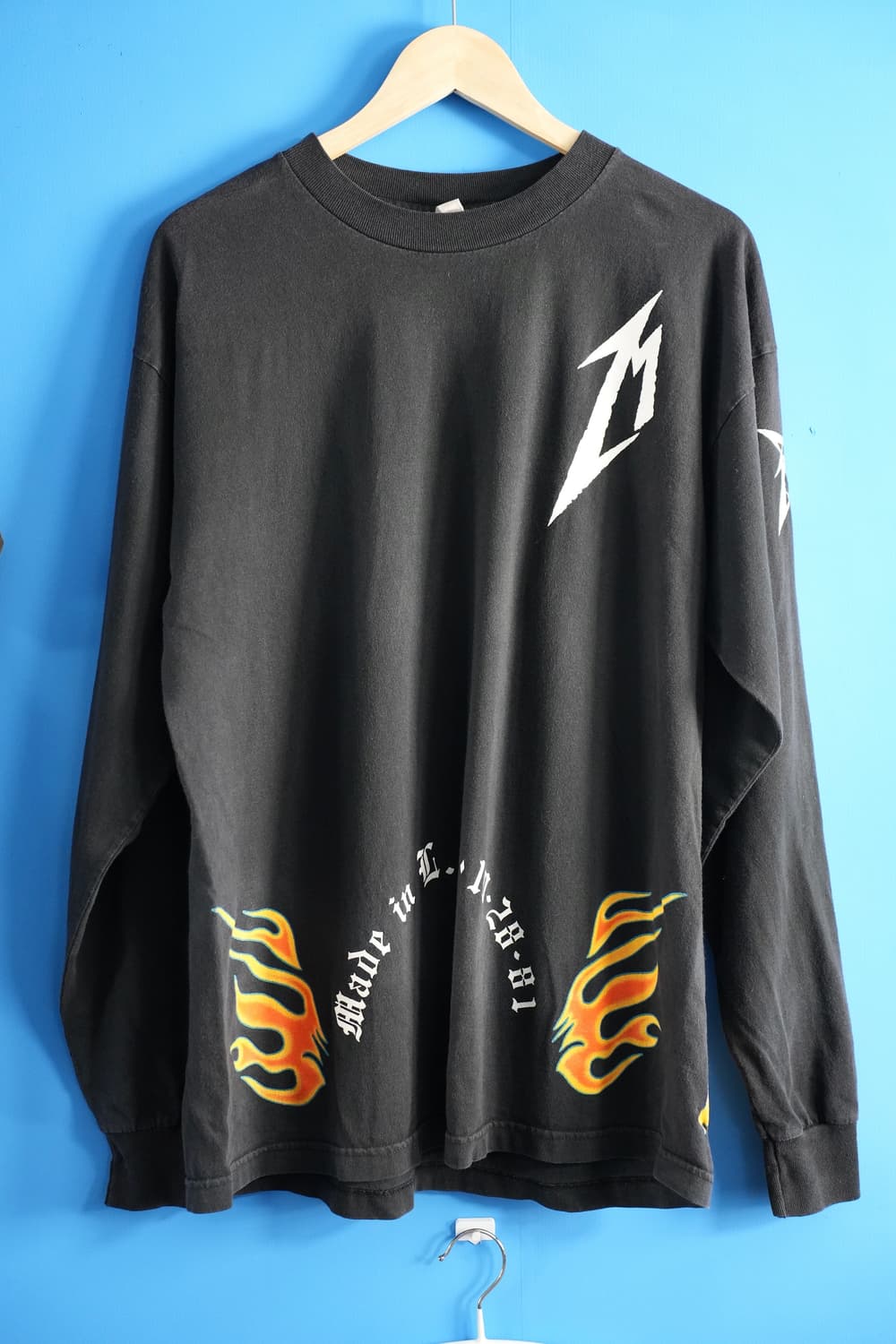 (XL) 빈티지 메탈리카 15주년 플레임 롱슬리브 밴드티 상품이미지1