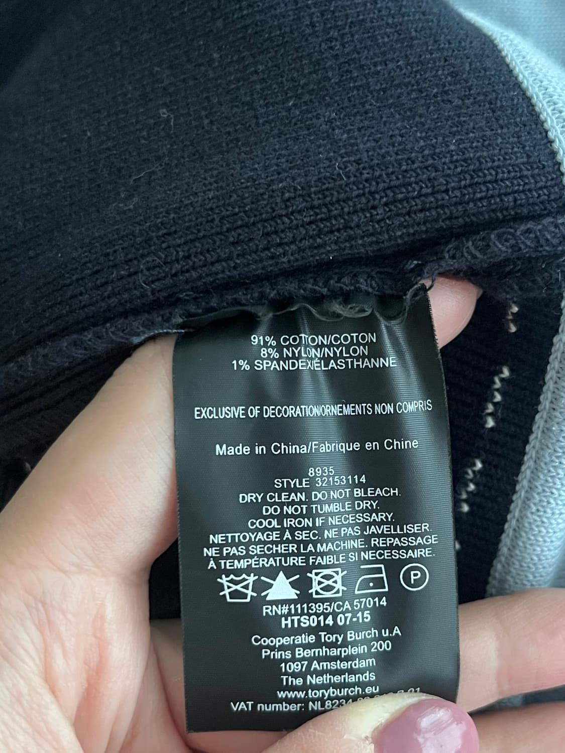 S) 토리버치 도트 패턴 니트 원피스 가디건 셋업 상품이미지8