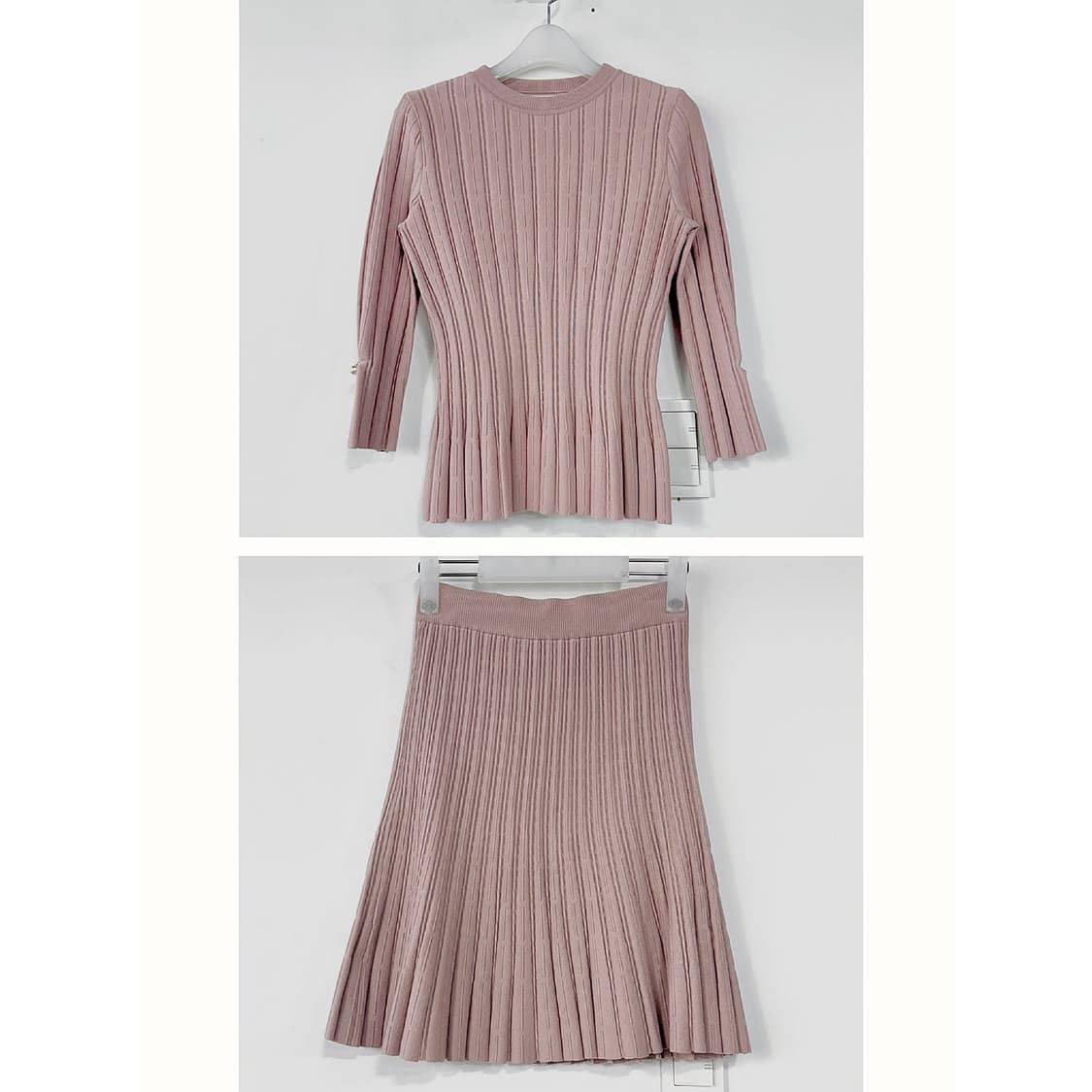 마인 펄 디테일 니트 스커트 set 상품이미지1