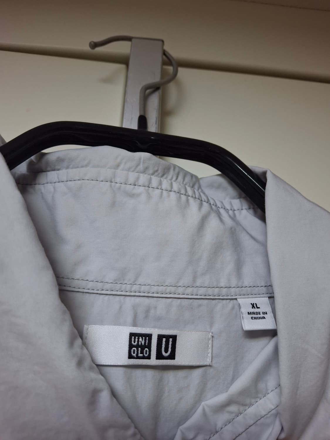 유니클로U 유틸리티 셔츠 XL(라이트 블루) 상품이미지3