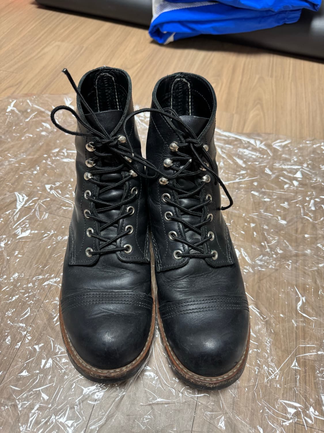 레드윙 아이언 레인저 8084 블랙 하네스가죽부츠 8.5D 상품이미지1