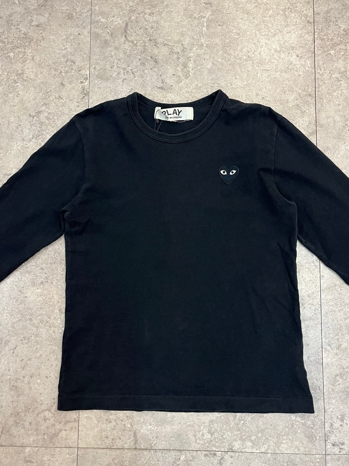 꼼데가르송 긴팔티 블랙 S #csz2840 상품이미지5