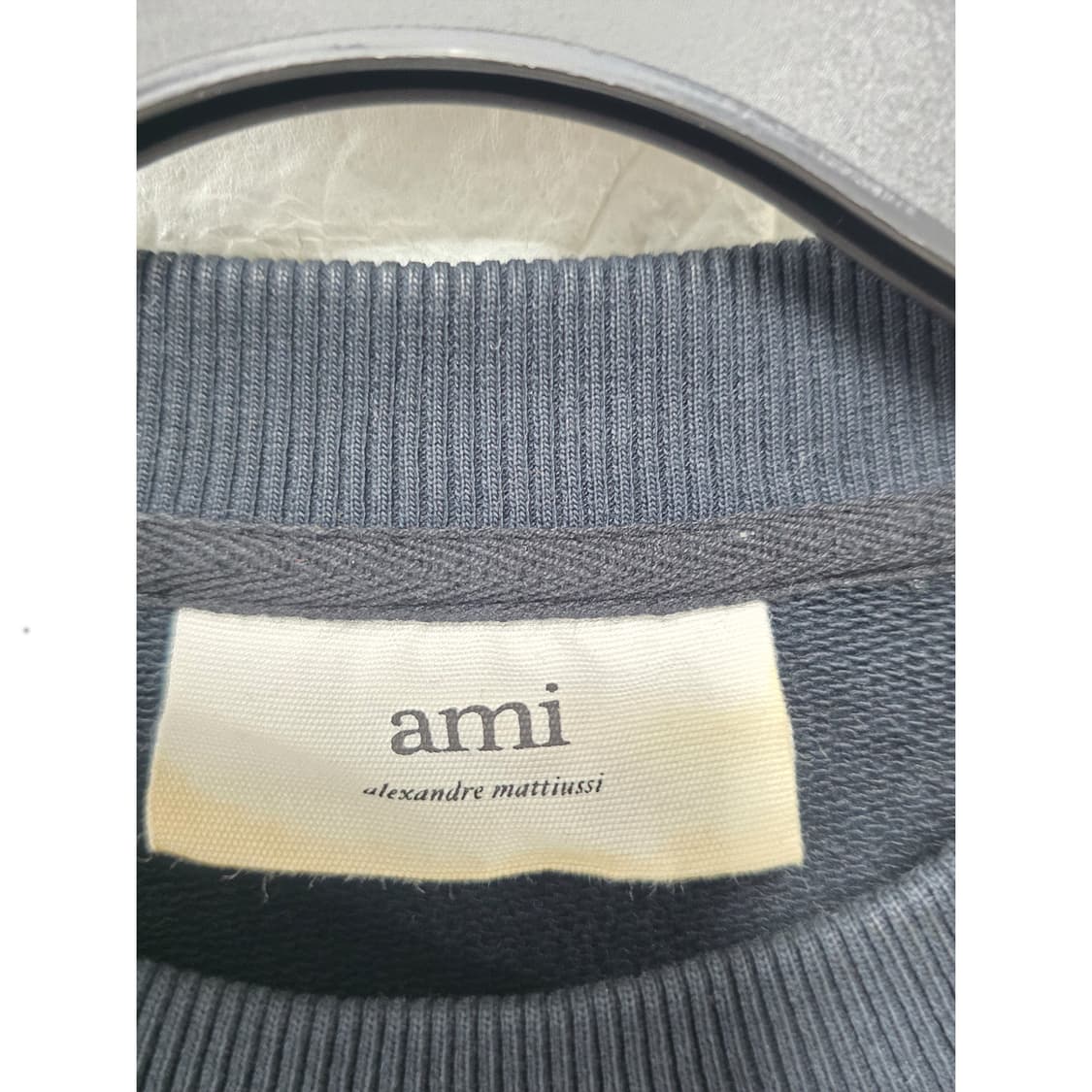택포) L 아미 ami 스몰하트 블랙 맨투맨 상품이미지2