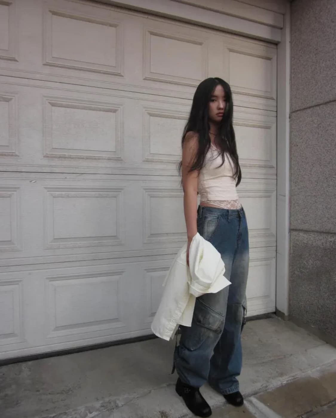 lace jumpsuit white 상품이미지5