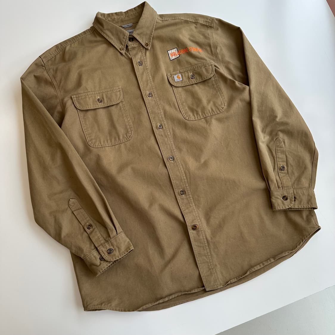 칼하트 오리지널 워크라인 투포켓 헤비코튼 셔츠 상품이미지3