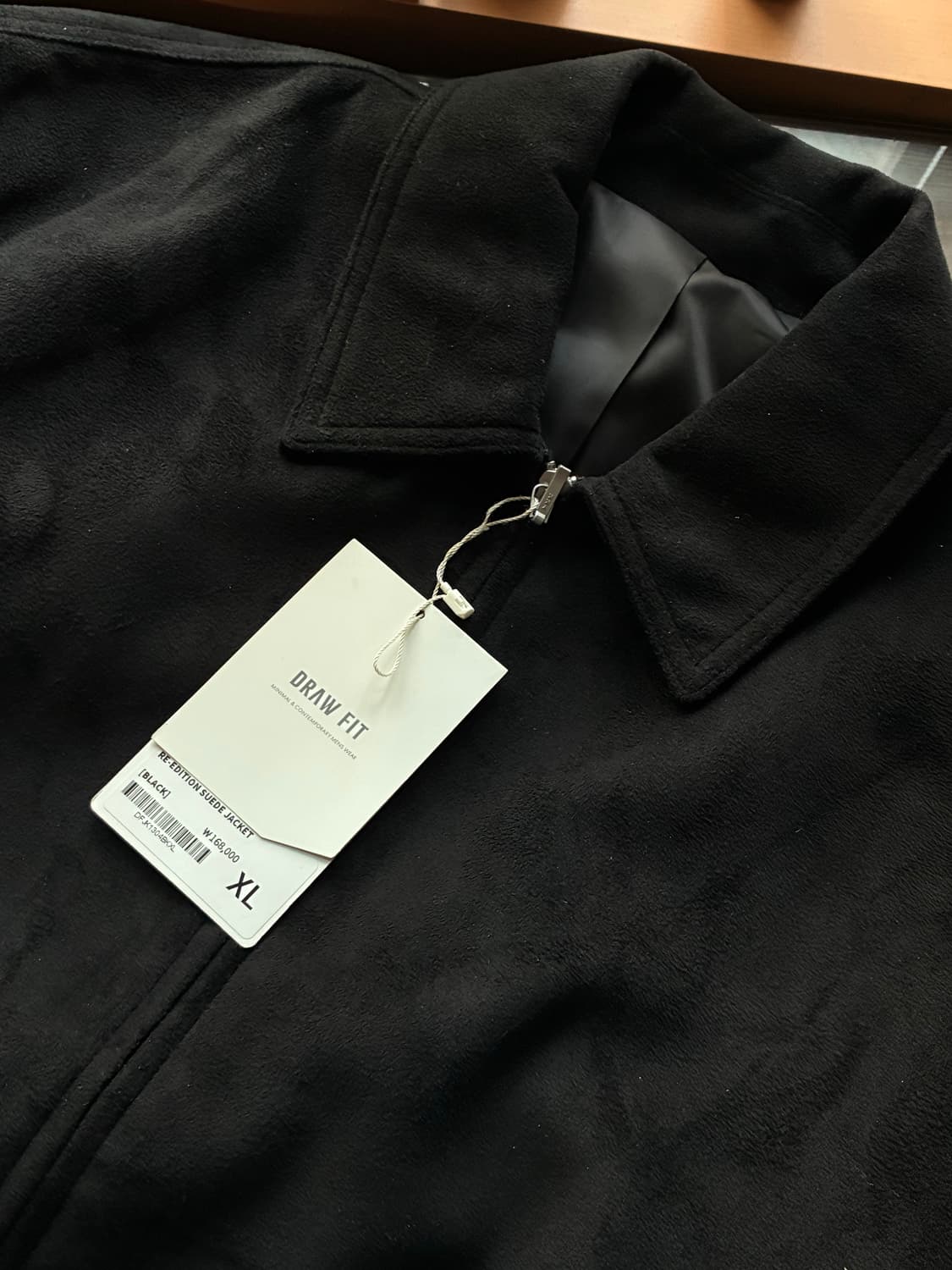 (새상품)(XL) 드로우핏 리에디션 스웨이드 자켓 [BLACK] 상품이미지8