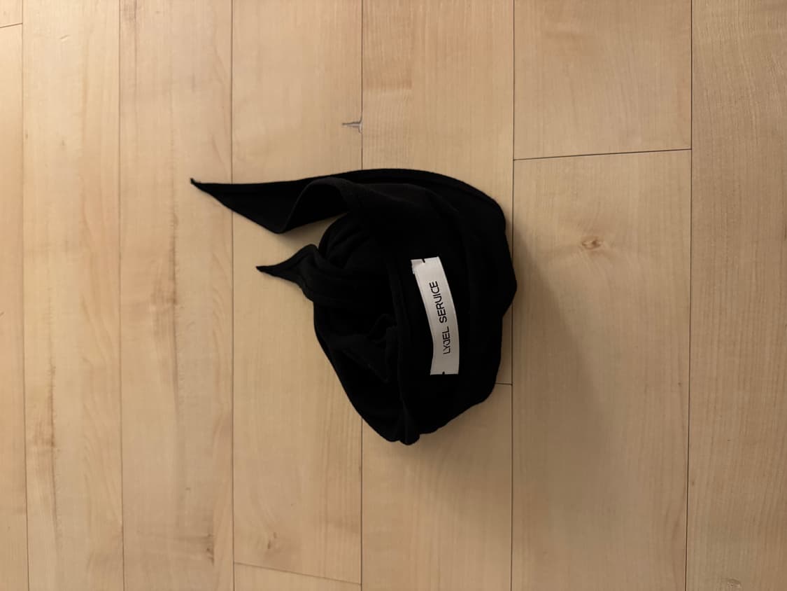 lyjel service SOFT LOZENGE SCARF (BLACK) 상품이미지2