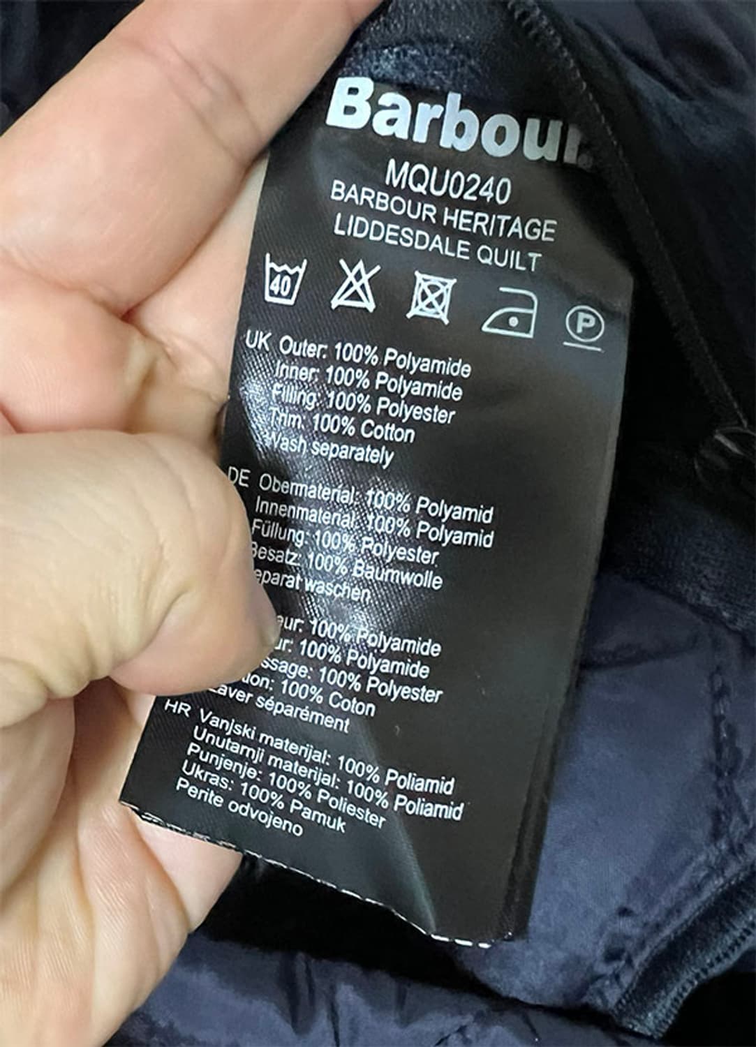 Barbour 바버 남자 퀼팅자켓 새상품 XXL 105-110  상품이미지5