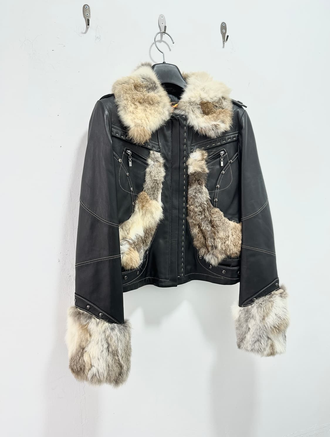 Guidicelli lambs leather fur trimming  상품이미지4