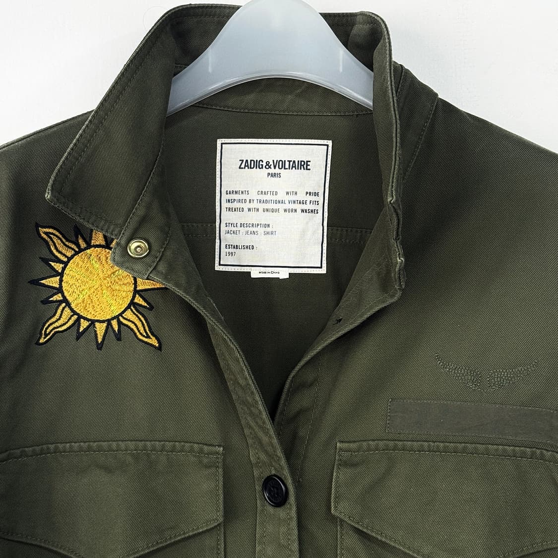 쟈딕앤볼테르 타투 와펜 야상 자켓 상품이미지5