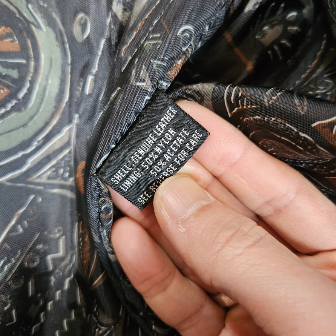 로가디스(Rogadis) Vintage 파워 숄더 레더 가죽 자켓 M  상품이미지7