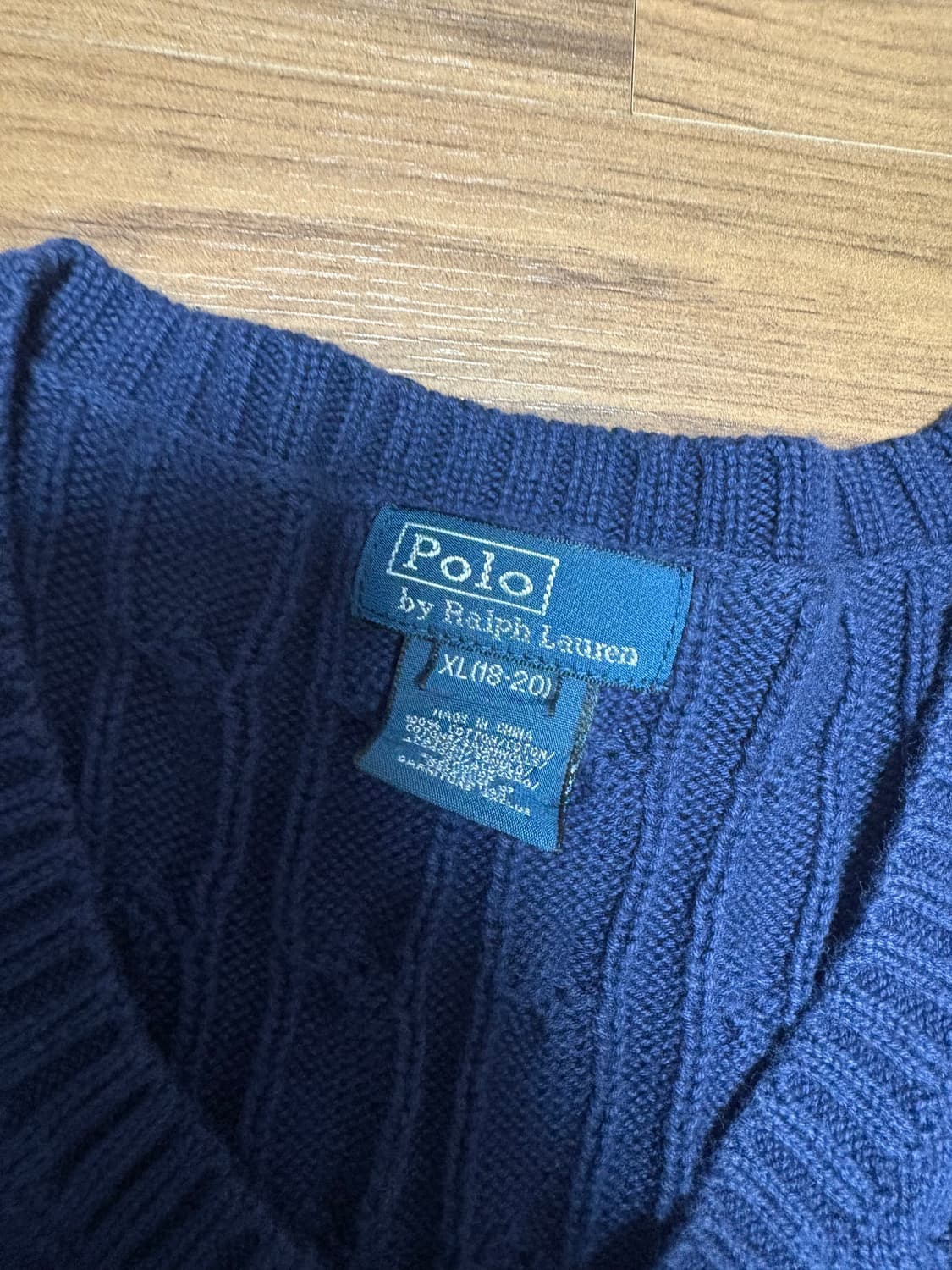 폴로 조끼 니트 XL 남녀 공용 상품이미지2