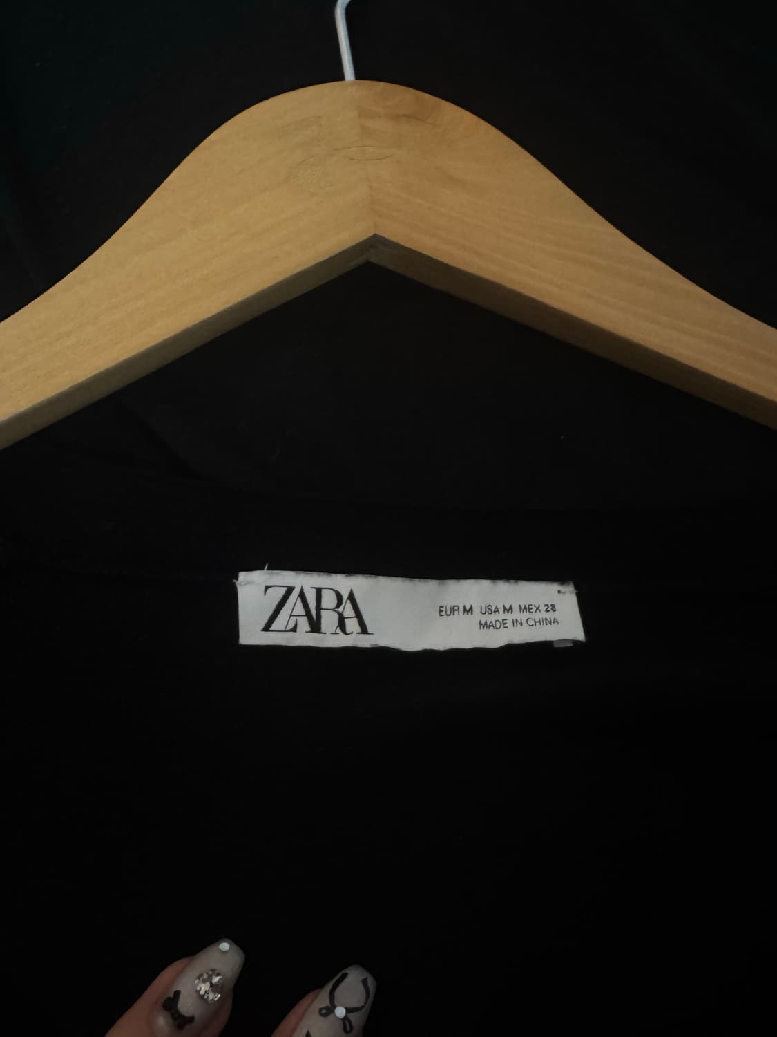 ZARA 자라 금장 블랙 가디건 상품이미지2