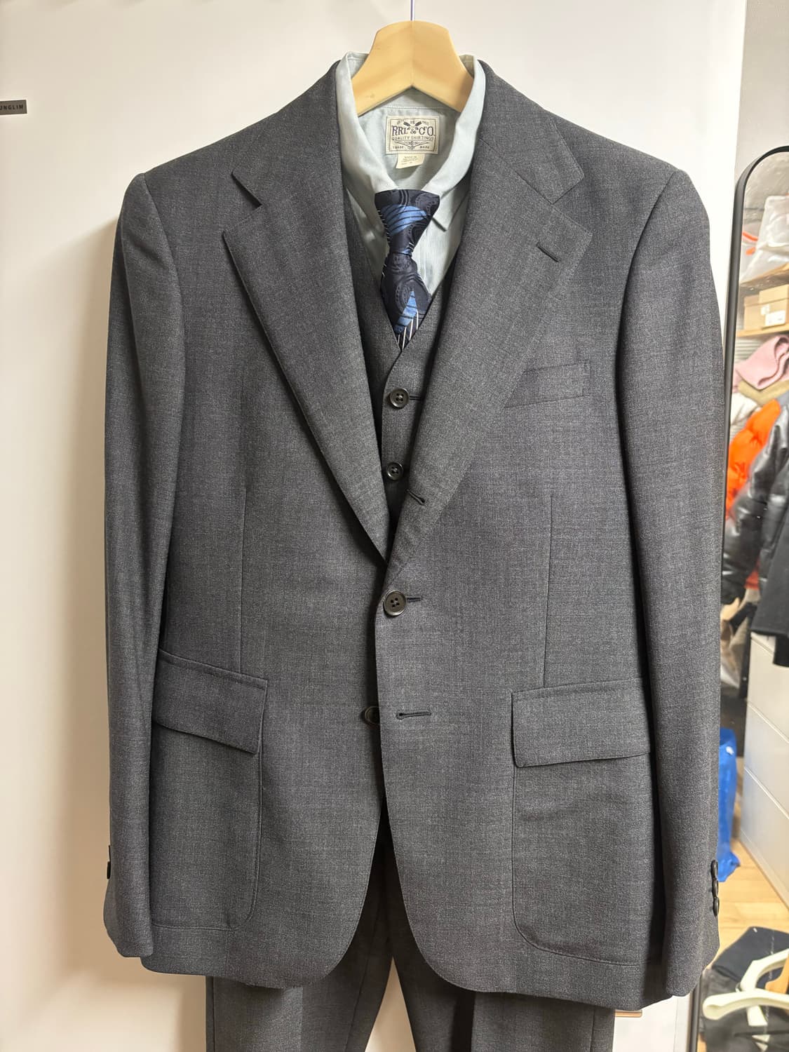 [15] RRL 드레스셔츠 인디고 스트라이프 상품이미지3