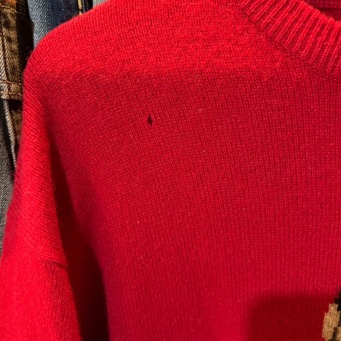 90s 챕스 폴로 랄프로렌 레드 니트 상품이미지4
