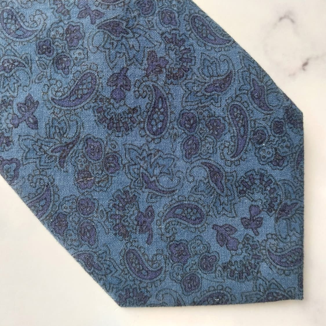 커스텀멜로우 면 페이즐리 패턴 넥타이 7.5cm A+등급 K2057 상품이미지7