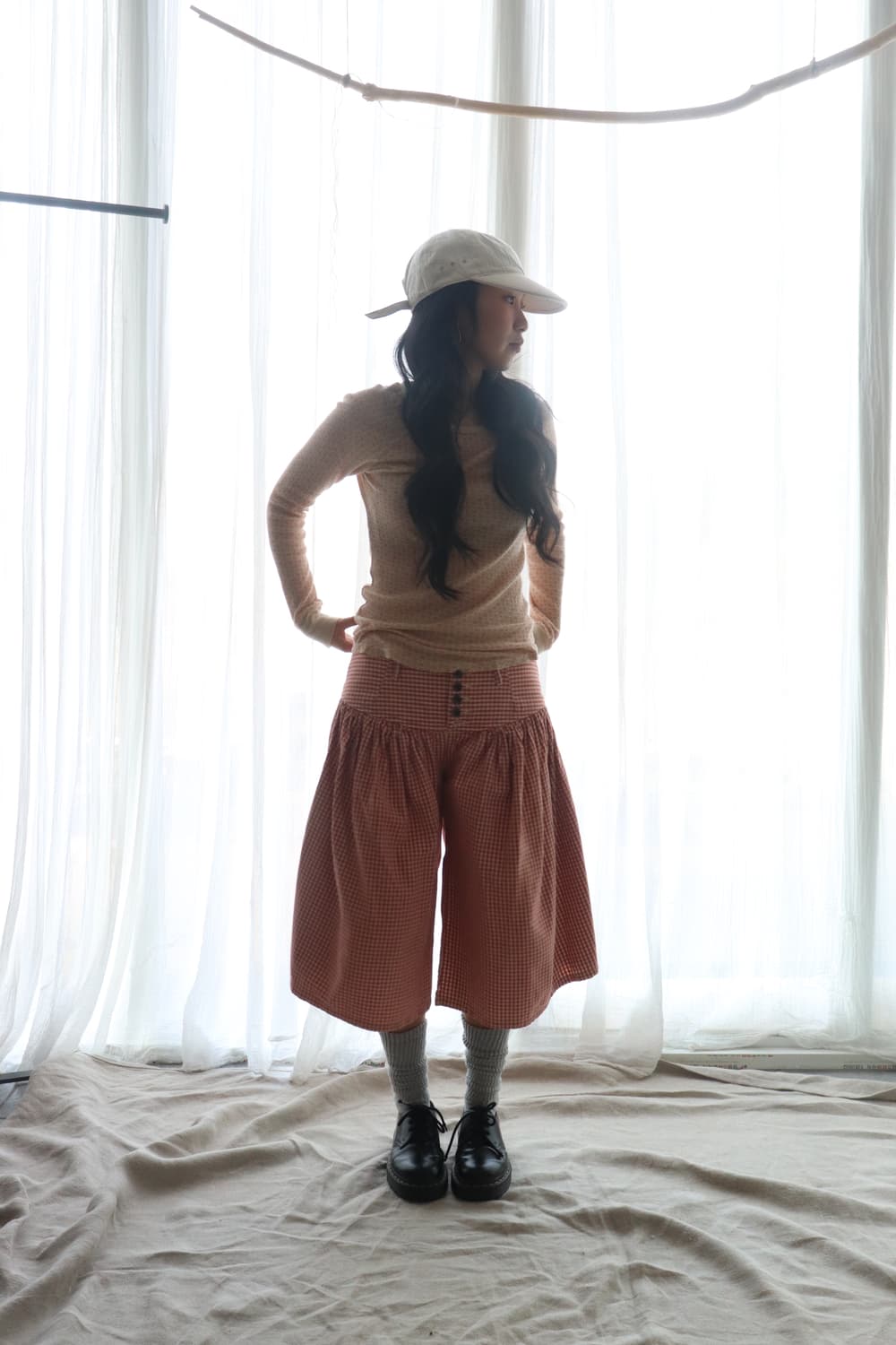[Kapital] Gingham Check Culottes Pants 상품이미지5