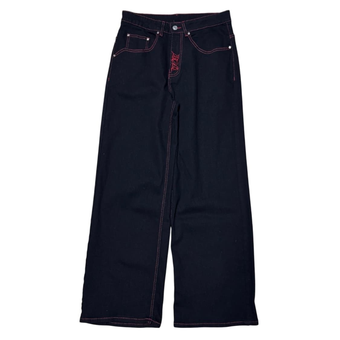 HCH heven can wait 펑크 해골 자수 와이드 팬츠 상품이미지4