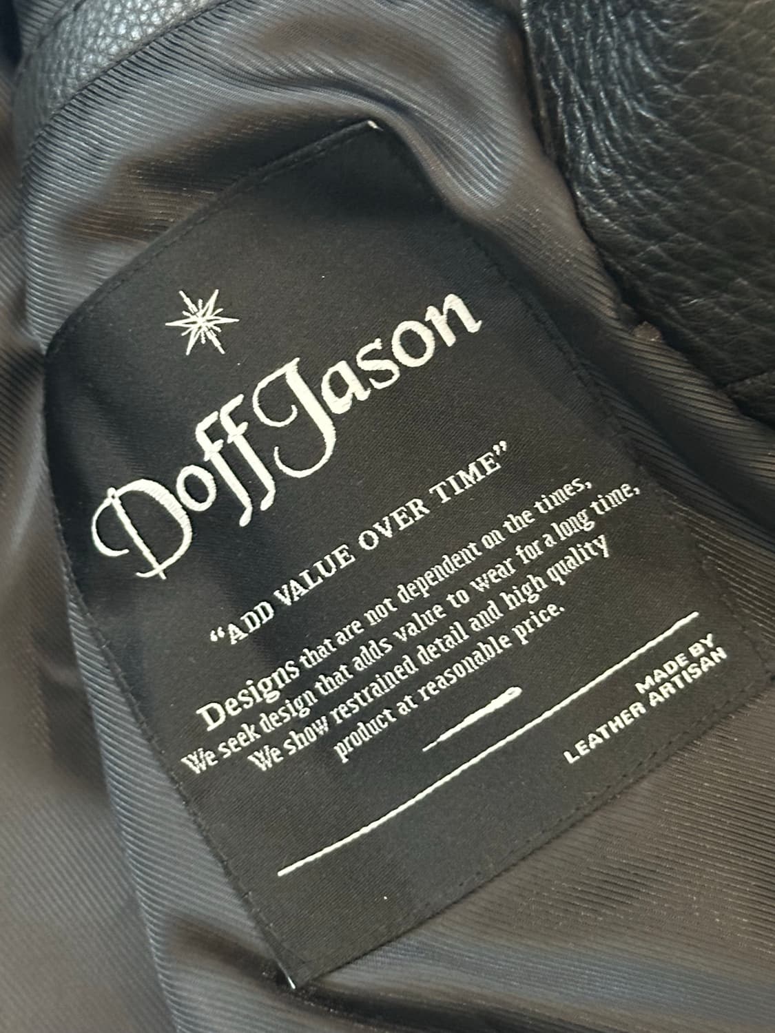 도프제이슨 블랙 램스킨 자켓 L 상품이미지5