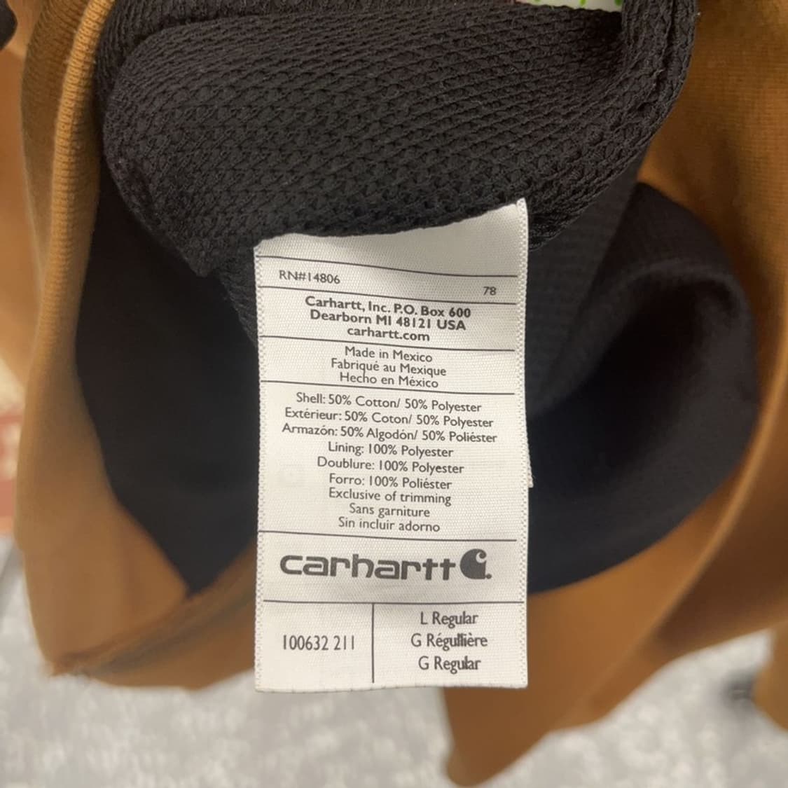 칼하트 모던 캐주얼 빈티지 써멀 후드집업 L C09149 상품이미지6