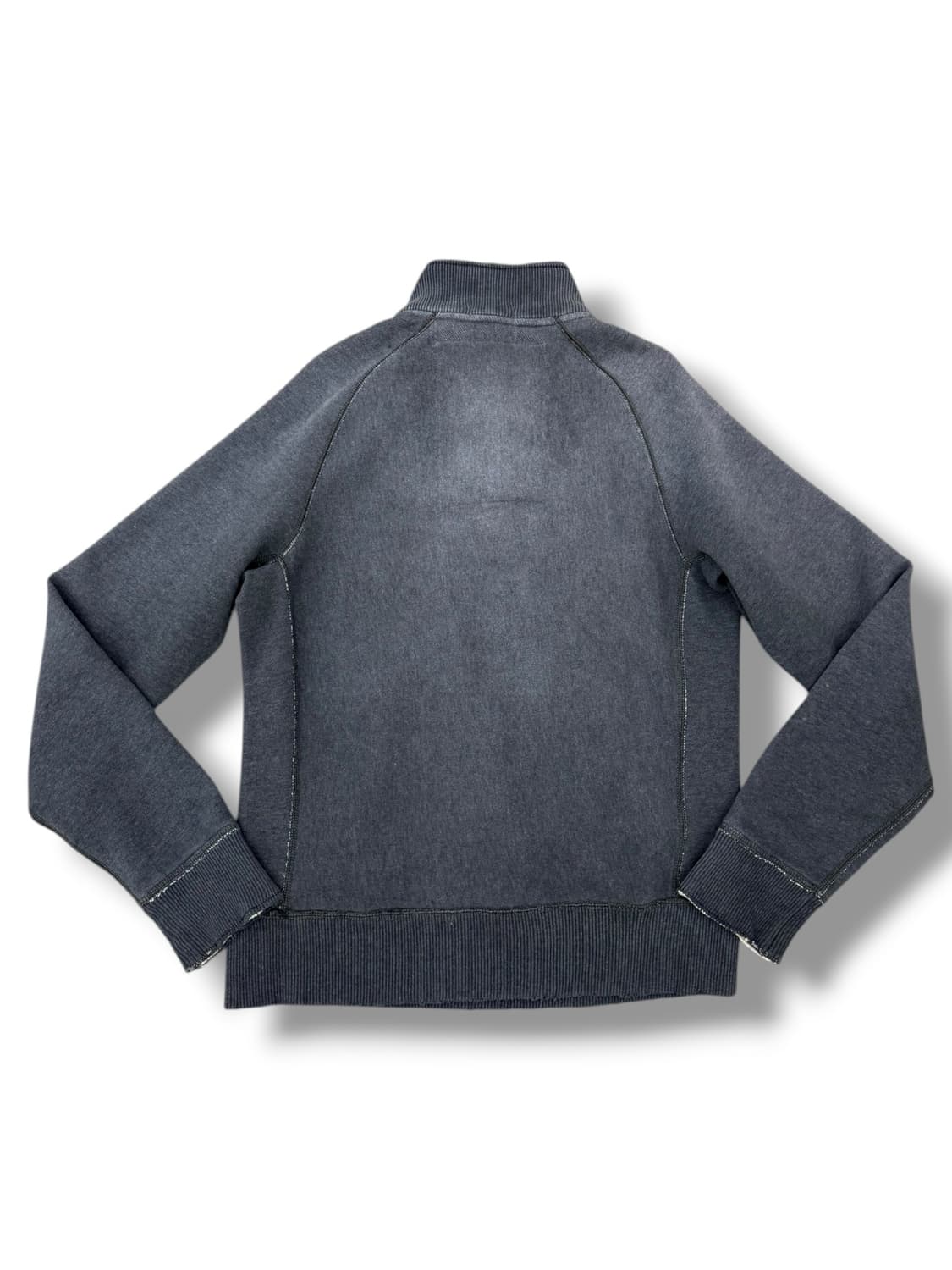 아베크롬비 머슬핏 워시드데님 차콜 블루 반집업 긴팔티 상품이미지5